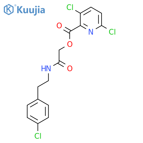 {[2-(4-Chlorophenyl)ethyl]carbamoyl}methyl 3,6-dichloropyridine-2-carboxylate structure