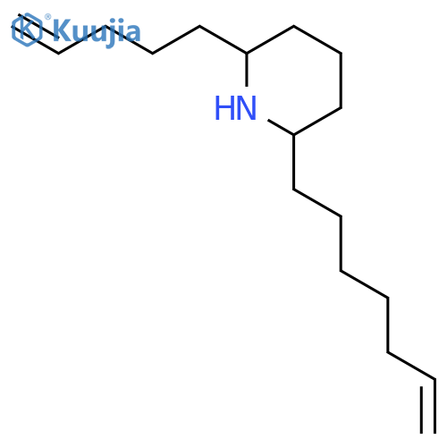 Piperidine, 2-(6-heptenyl)-6-(4-pentenyl)- structure