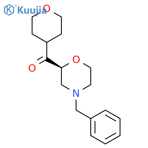 (S)-(4-Benzylmorpholin-2-yl)(tetrahydro-2H-pyran-4-yl)methanone structure