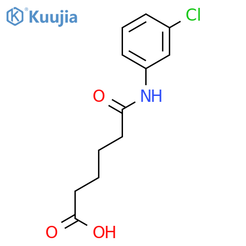 HEXANOIC ACID, 6-[(3-CHLOROPHENYL)AMINO]-6-OXO- structure