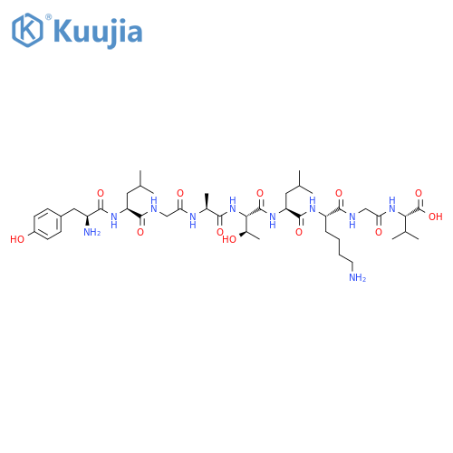 L-VALINE, L-TYROSYL-L-LEUCYLGLYCYL-L-ALANYL-L-THREONYL-L-LEUCYL-L-LYSYLGLYCYL- structure