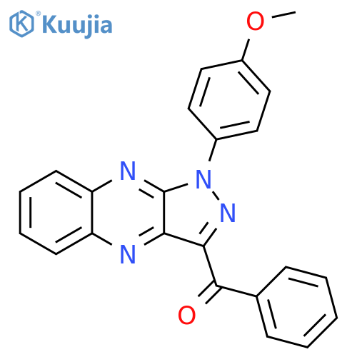 Methanone,[1-(4-methoxyphenyl)-1H-pyrazolo[3,4-b]quinoxalin-3-yl]phenyl- structure
