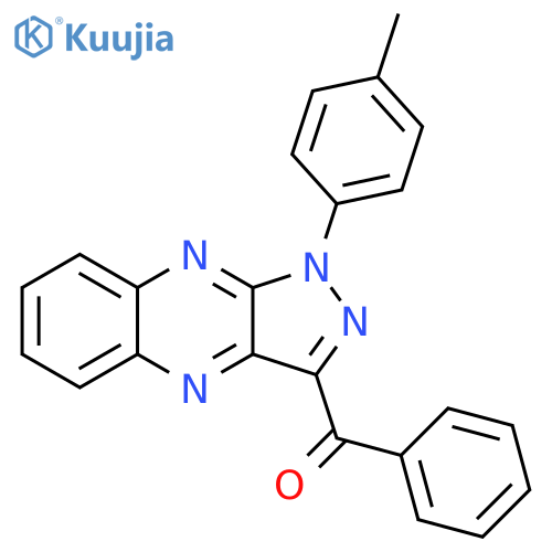 Methanone,[1-(4-methylphenyl)-1H-pyrazolo[3,4-b]quinoxalin-3-yl]phenyl- structure