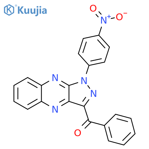 Methanone, [1-(4-nitrophenyl)-1H-pyrazolo[3,4-b]quinoxalin-3-yl]phenyl- structure