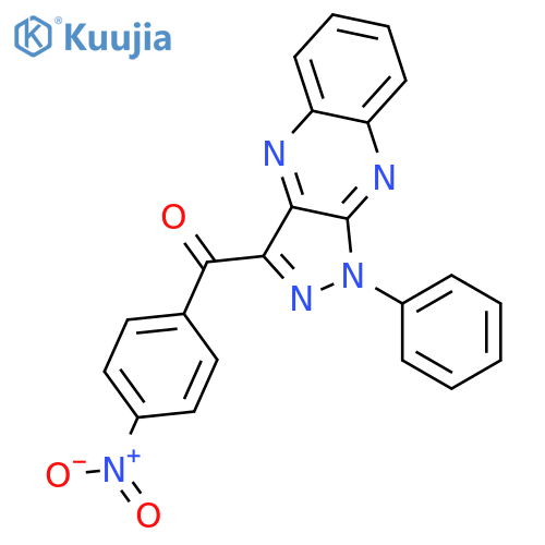 Methanone, (4-nitrophenyl)(1-phenyl-1H-pyrazolo[3,4-b]quinoxalin-3-yl)- structure