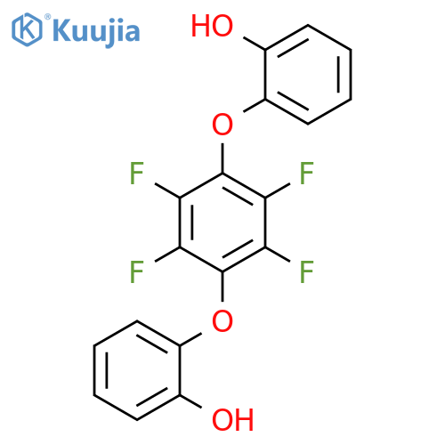 PHENOL, 2,2'-[(2,3,5,6-TETRAFLUORO-1,4-PHENYLENE)BIS(OXY)]BIS- structure