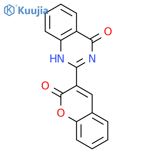 2-(2-oxo-2H-chromen-3-yl)-3,4-dihydroquinazolin-4-one structure