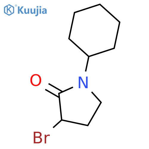 3-Bromo-1-cyclohexylpyrrolidin-2-one structure