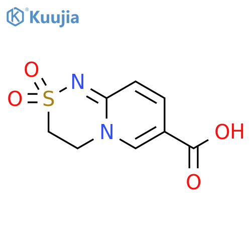 2,2-Dioxo-3H,4H-2lambda6-pyrido2,1-c1,2,4thiadiazine-7-carboxylic Acid structure