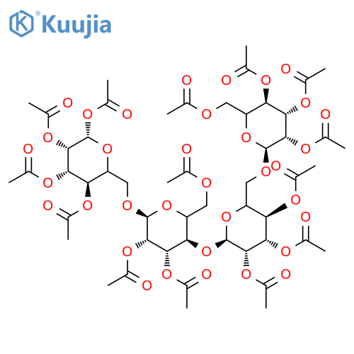 6-a-D-Glucopyranosylmaltotriose Tetradecaacetate structure