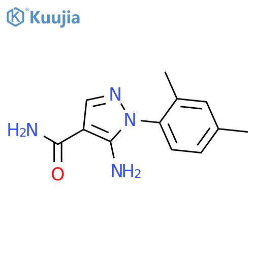 1H-Pyrazole-4-carboxamide, 5-amino-1-(2,4-dimethylphenyl)- structure