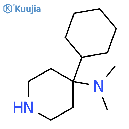 4-cyclohexyl-N,N-dimethylpiperidin-4-amine structure