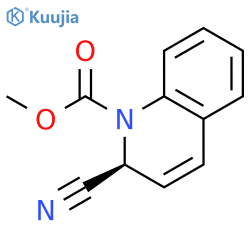 1(2H)-Quinolinecarboxylic acid, 2-cyano-, methyl ester, (2S)- structure