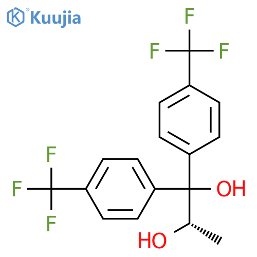 1,2-Propanediol, 1,1-bis[4-(trifluoromethyl)phenyl]-, (2S)- structure