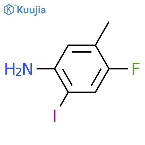 2-Iodo-4-fluoro-5-methylaniline structure