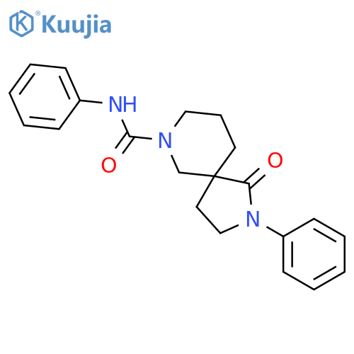 2,7-Diazaspiro[4.5]decane-7-carboxamide, 1-oxo-N,2-diphenyl- structure