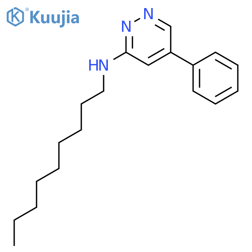 3-PYRIDAZINAMINE, N-NONYL-5-PHENYL- structure