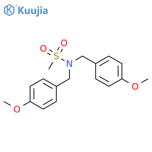 Methanesulfonamide, N,N-bis[(4-methoxyphenyl)methyl]- structure