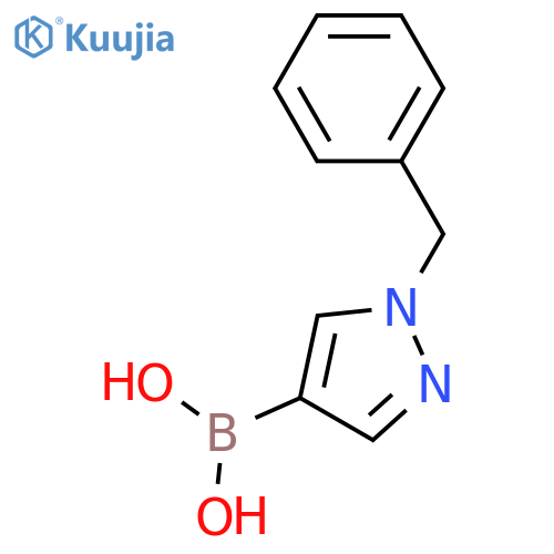(1-Benzyl-1H-pyrazol-4-yl)boronic acid structure