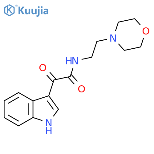 2-(1H-indol-3-yl)-N-2-(morpholin-4-yl)ethyl-2-oxoacetamide structure