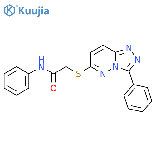 N-phenyl-2-({3-phenyl-1,2,4triazolo4,3-bpyridazin-6-yl}sulfanyl)acetamide structure