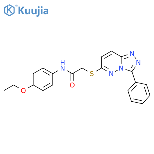 N-(4-ethoxyphenyl)-2-({3-phenyl-1,2,4triazolo4,3-bpyridazin-6-yl}sulfanyl)acetamide structure