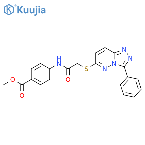 methyl 4-2-({3-phenyl-1,2,4triazolo4,3-bpyridazin-6-yl}sulfanyl)acetamidobenzoate structure