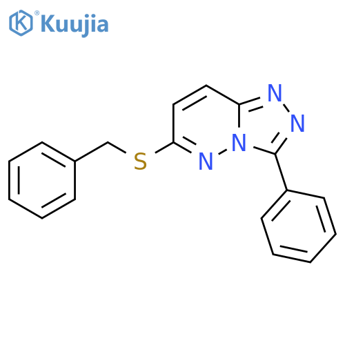 6-(benzylsulfanyl)-3-phenyl-1,2,4triazolo4,3-bpyridazine structure
