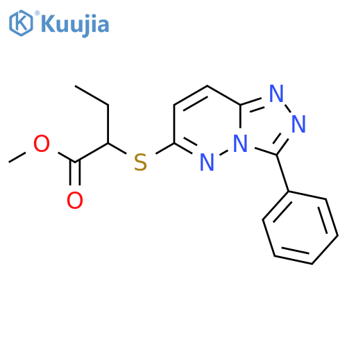 methyl 2-({3-phenyl-1,2,4triazolo4,3-bpyridazin-6-yl}sulfanyl)butanoate structure