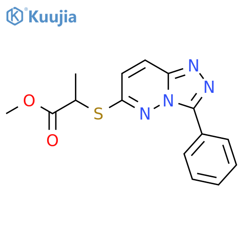 methyl 2-({3-phenyl-1,2,4triazolo4,3-bpyridazin-6-yl}sulfanyl)propanoate structure
