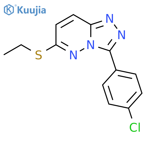 3-(4-chlorophenyl)-6-(ethylsulfanyl)-1,2,4triazolo4,3-bpyridazine structure