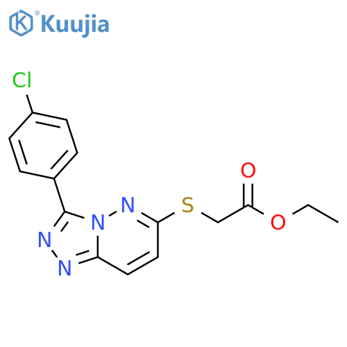 ethyl 2-{3-(4-chlorophenyl)-1,2,4triazolo4,3-bpyridazin-6-ylsulfanyl}acetate structure