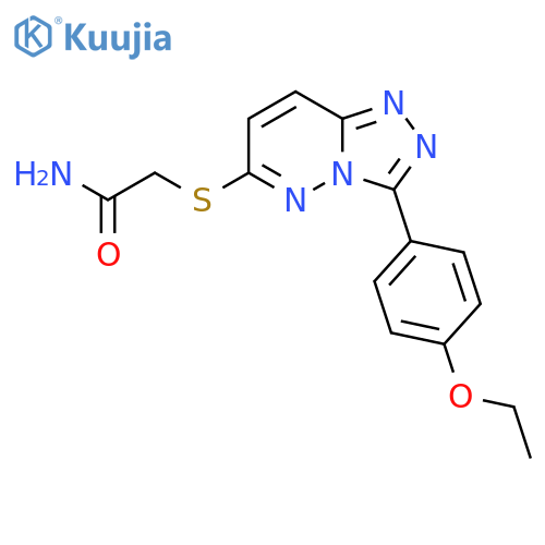 2-{3-(4-ethoxyphenyl)-1,2,4triazolo4,3-bpyridazin-6-ylsulfanyl}acetamide structure