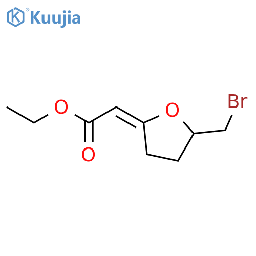 ACETIC ACID, [5-(BROMOMETHYL)DIHYDRO-2(3H)-FURANYLIDENE]-, ETHYL ESTER structure