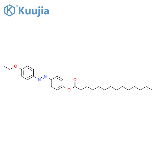 Tetradecanoic acid, 4-[(4-ethoxyphenyl)azo]phenyl ester structure
