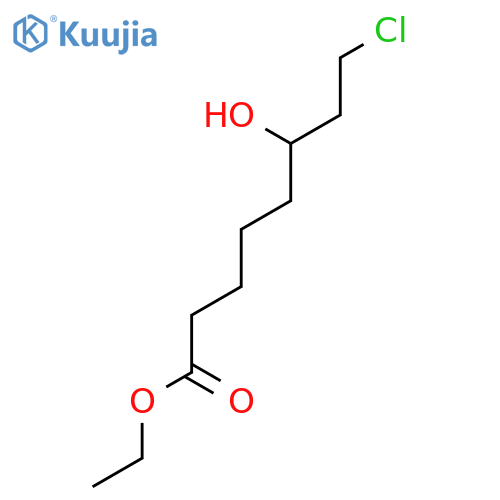 Octanoic acid, 8-chloro-6-hydroxy-, ethyl ester, (6R)- structure