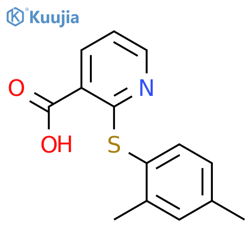 2-(2,4-Dimethylphenyl)sulfanylpyridine-3-carboxylic Acid structure