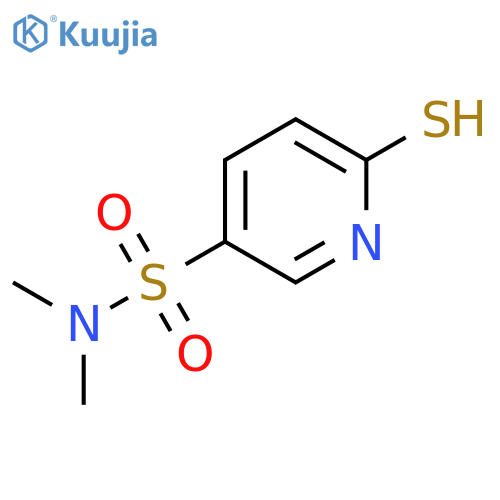 N,N-dimethyl-6-sulfanylpyridine-3-sulfonamide structure