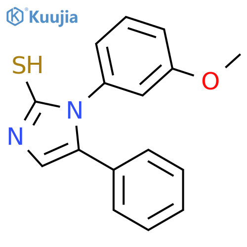 1-(3-methoxyphenyl)-5-phenyl-1H-imidazole-2-thiol structure