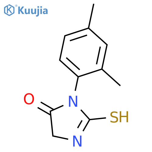 1-(2,4-dimethylphenyl)-2-sulfanyl-4,5-dihydro-1H-imidazol-5-one structure