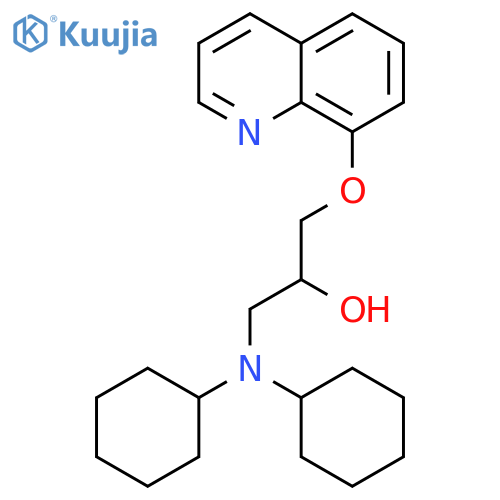 1-(dicyclohexylamino)-3-(quinolin-8-yloxy)propan-2-ol structure