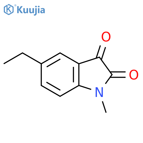 5-Ethyl-1-methyl-2,3-dihydro-1H-indole-2,3-dione structure