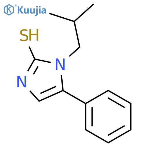 1-(2-methylpropyl)-5-phenyl-2,3-dihydro-1H-imidazole-2-thione structure