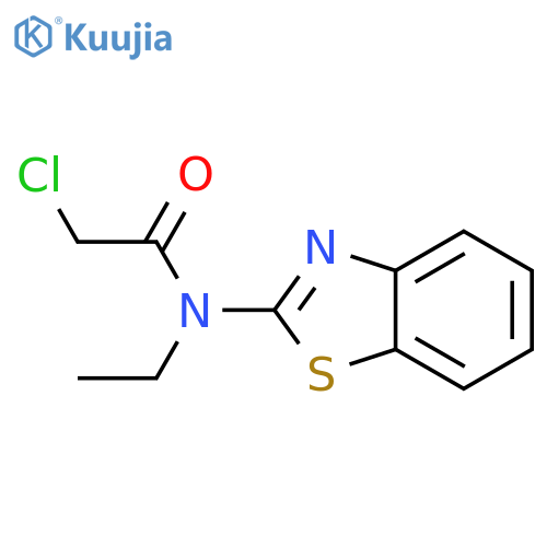 N-(1,3-Benzothiazol-2-yl)-2-chloro-N-ethylacetamide structure