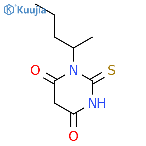 1-(pentan-2-yl)-2-sulfanylidene-1,3-diazinane-4,6-dione structure