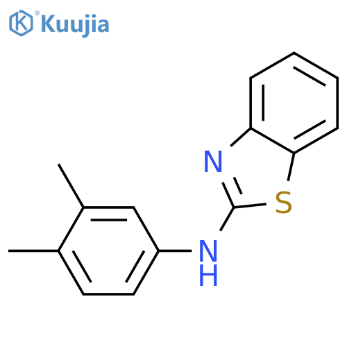 N-(3,4-dimethylphenyl)-1,3-benzothiazol-2-amine structure