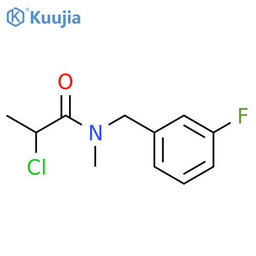 2-chloro-N-(3-fluorophenyl)methyl-N-methylpropanamide structure