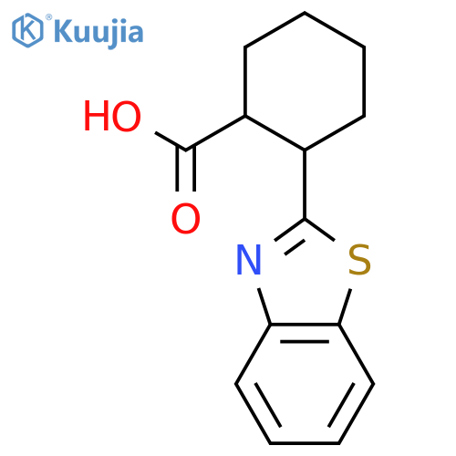 2-Benzothiazol-2-yl-cyclohexanecarboxylic acid structure