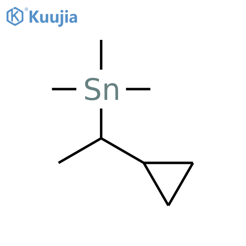 STANNANE, (1-CYCLOPROPYLETHYL)TRIMETHYL- structure