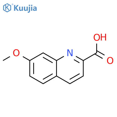 2-Quinolinecarboxylicacid, 7-methoxy- structure